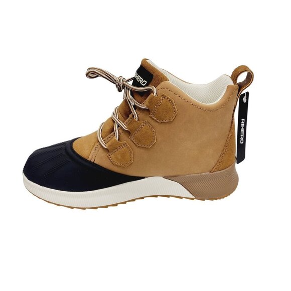 Rihero Women's Waterproof Snow Lace-Up Duck Boots Size 10 Tan & Black New - Picture 13 of 14